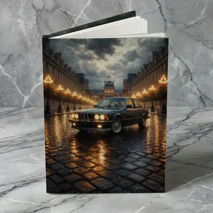 BMW Six Series Classic Rainy Night Paris