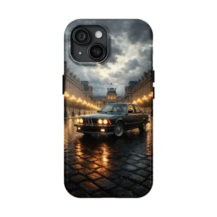 BMW Six Series Classic Rainy Night Paris