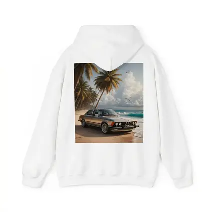 BMW E21 Classic Coupe On Tropical Beach