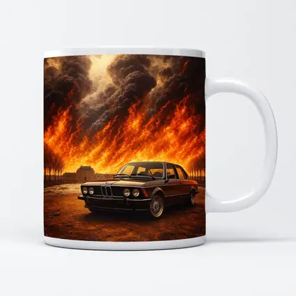 BMW E21 3 Series Massive Fire Background