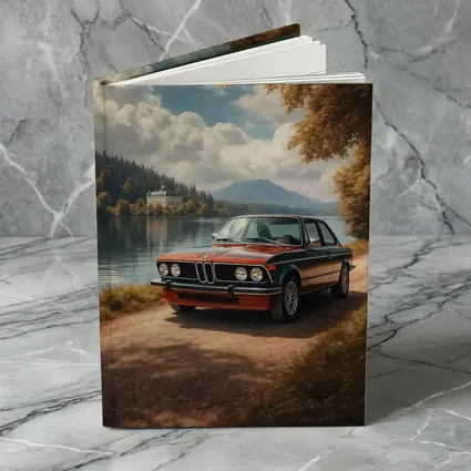 Vintage BMW E21 Parked By Lakeside
