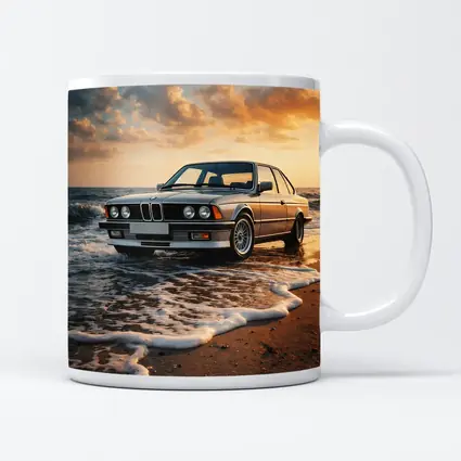 BMW E24 Six Series Beach Sunset