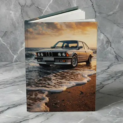 BMW E24 Six Series Beach Sunset