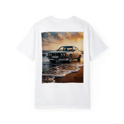 BMW E24 Six Series Beach Sunset