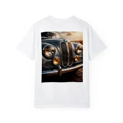 Vintage BMW Classic Car Sunset Sky