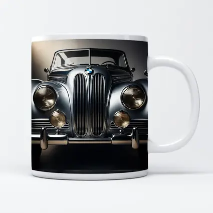 Vintage BMW Classic Car Dark Studio