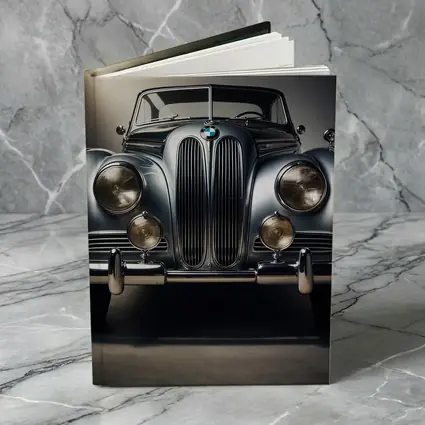 Vintage BMW Classic Car Dark Studio