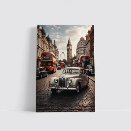 Vintage BMW Classic Car London Street