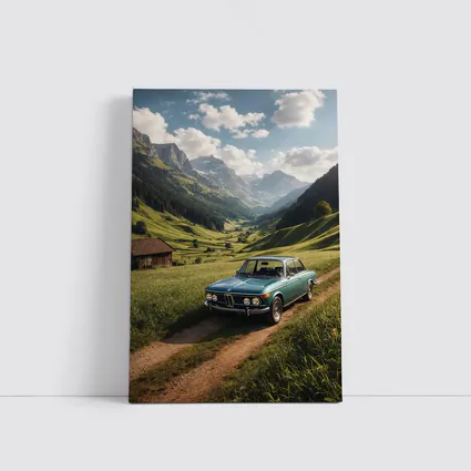 Vintage BMW Classic Car Alpine Valley