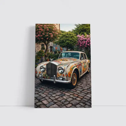 Rolls Royce Silver Cloud Floral Art Cobblestone