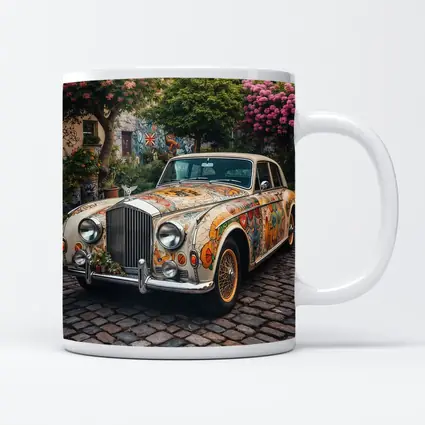 Rolls Royce Silver Cloud Floral Art Cobblestone