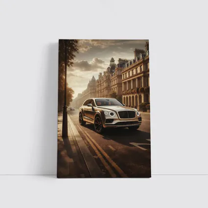 Bentley Bentayga Gold SUV London Street
