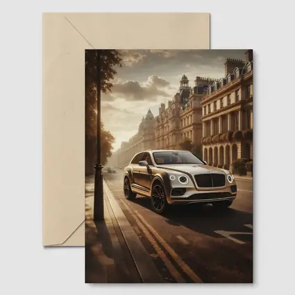 Bentley Bentayga Gold SUV London Street