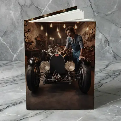 Bugatti Classic Car Vintage Garage Workshop