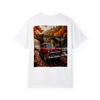 Vintage Chevrolet Bel Air Old Stone Bridge