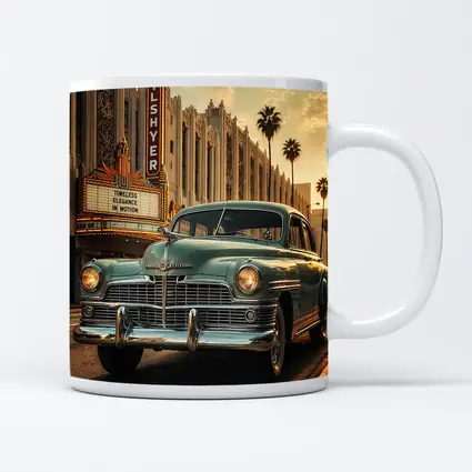 Vintage Chrysler Classic Car Hollywood Street