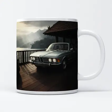 Classic BMW E3 Sedan Mountain Lakeside Setting