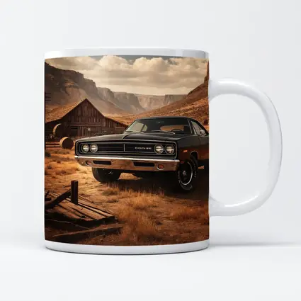 Vintage Dodge Charger Desert Barn Setting
