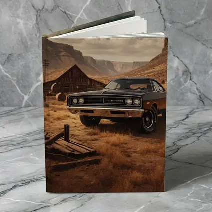 Vintage Dodge Charger Desert Barn Setting