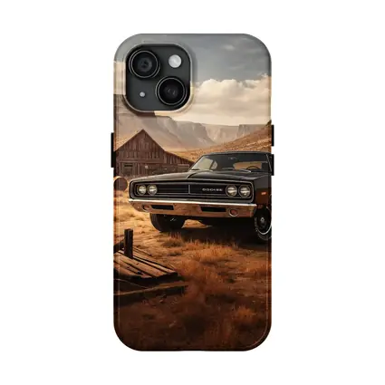 Vintage Dodge Charger Desert Barn Setting