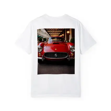 Vintage Ferrari Classic Red Street Front View