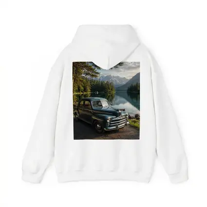 Vintage Ford Classic Car Mountain Lake