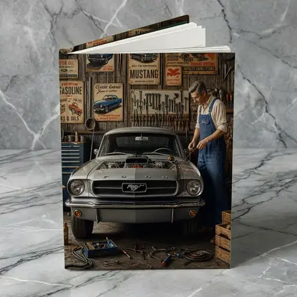 Ford Mustang Classic Garage Mechanic Vintage