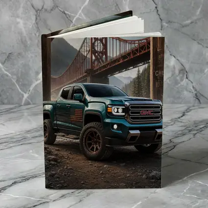 GMC Sierra Truck Under Rustic Bridge