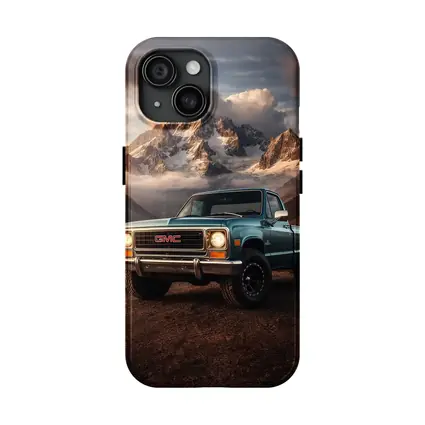 Vintage GMC Truck Classic Mountain Backdrop