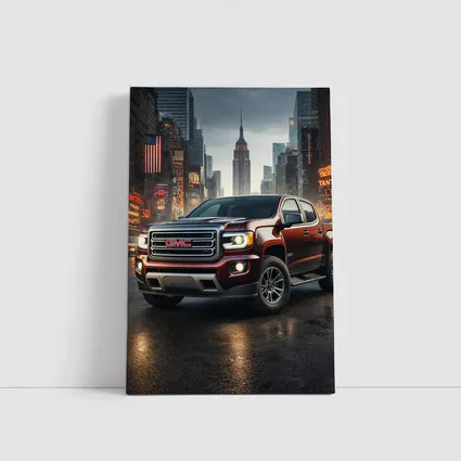 GMC Truck Dark Red New York City