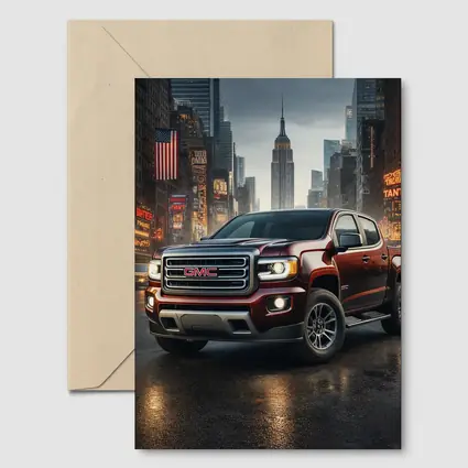 GMC Truck Dark Red New York City