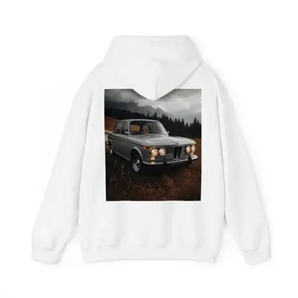 Vintage BMW Classic Sedan Moody Mountain Setting