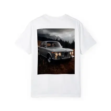 Vintage BMW Classic Sedan Moody Mountain Setting