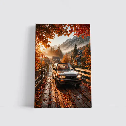 Honda Classic Car Autumn Mountain Village Road