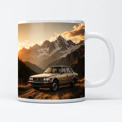 Honda Accord Classic Sedan Mountain Sunset