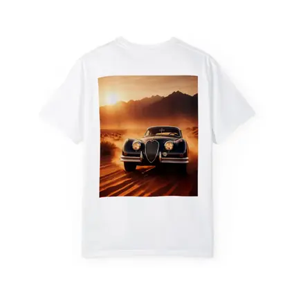 Vintage Jaguar XK Desert Sunset Drive
