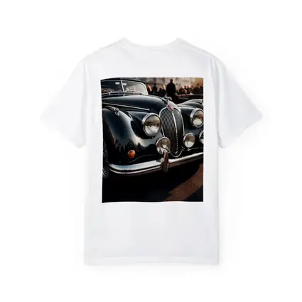 Vintage Jaguar Classic Car Street Scene