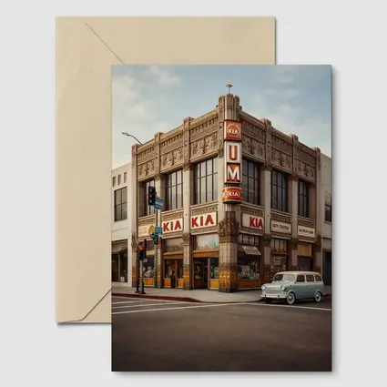 Kia Auto Center Retro Art Deco Building