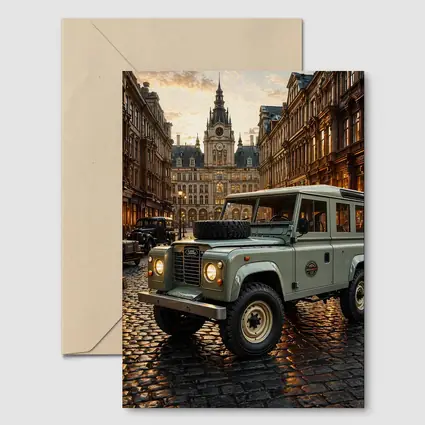 Land Rover Defender Classic European City Street