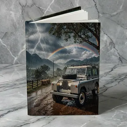 Land Rover Defender Storm Rainbow Mountain Road