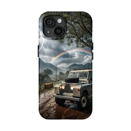Land Rover Defender Storm Rainbow Mountain Road