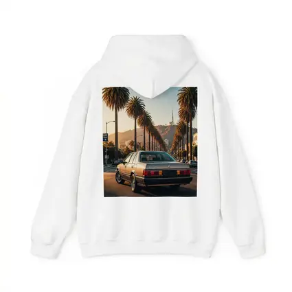 Vintage Lexus Sedan Los Angeles Palm Trees