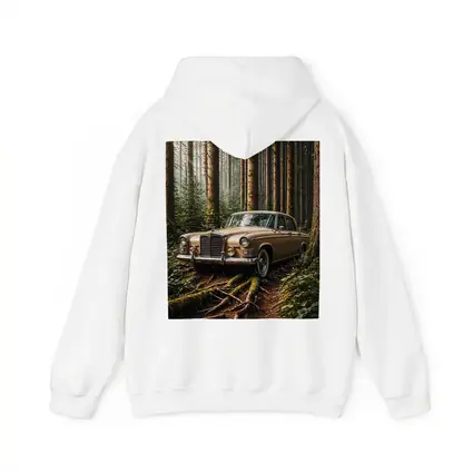 Vintage Mercedes Classic Coupe Forest Setting