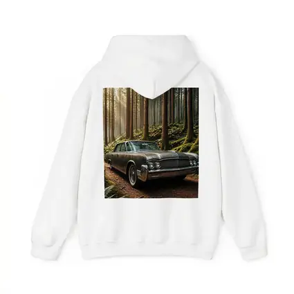 Vintage Lincoln Continental Parked in Forest