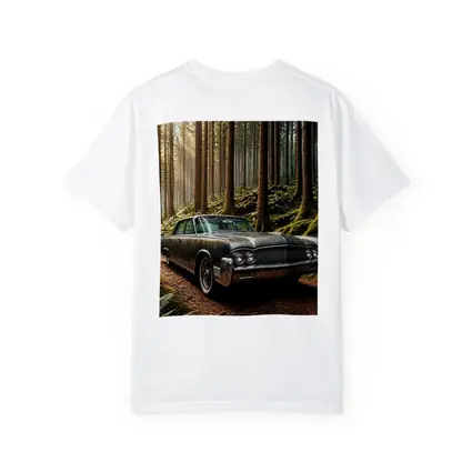 Vintage Lincoln Continental Parked in Forest