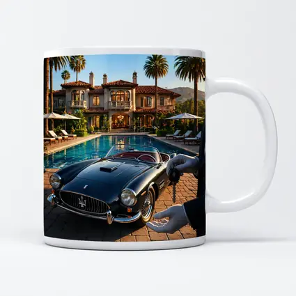Classic Maserati 3500 GT Poolside Mansion