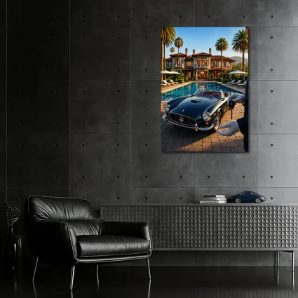 Classic Maserati 3500 GT Poolside Mansion