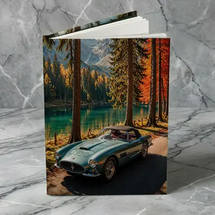 Vintage Maserati Classic Car Alpine Lake