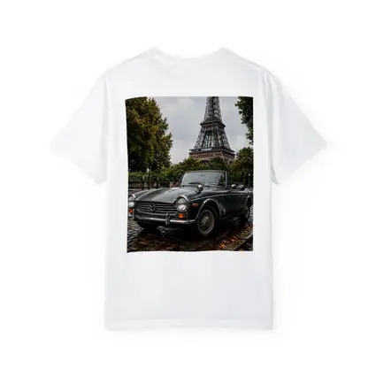 Vintage Mazda Roadster Parked Near Eiffel Tower
