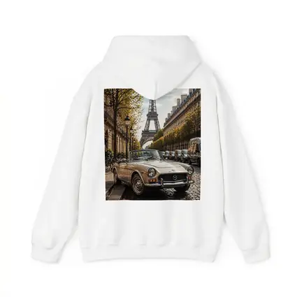 Vintage Mazda Convertible Paris Eiffel Tower